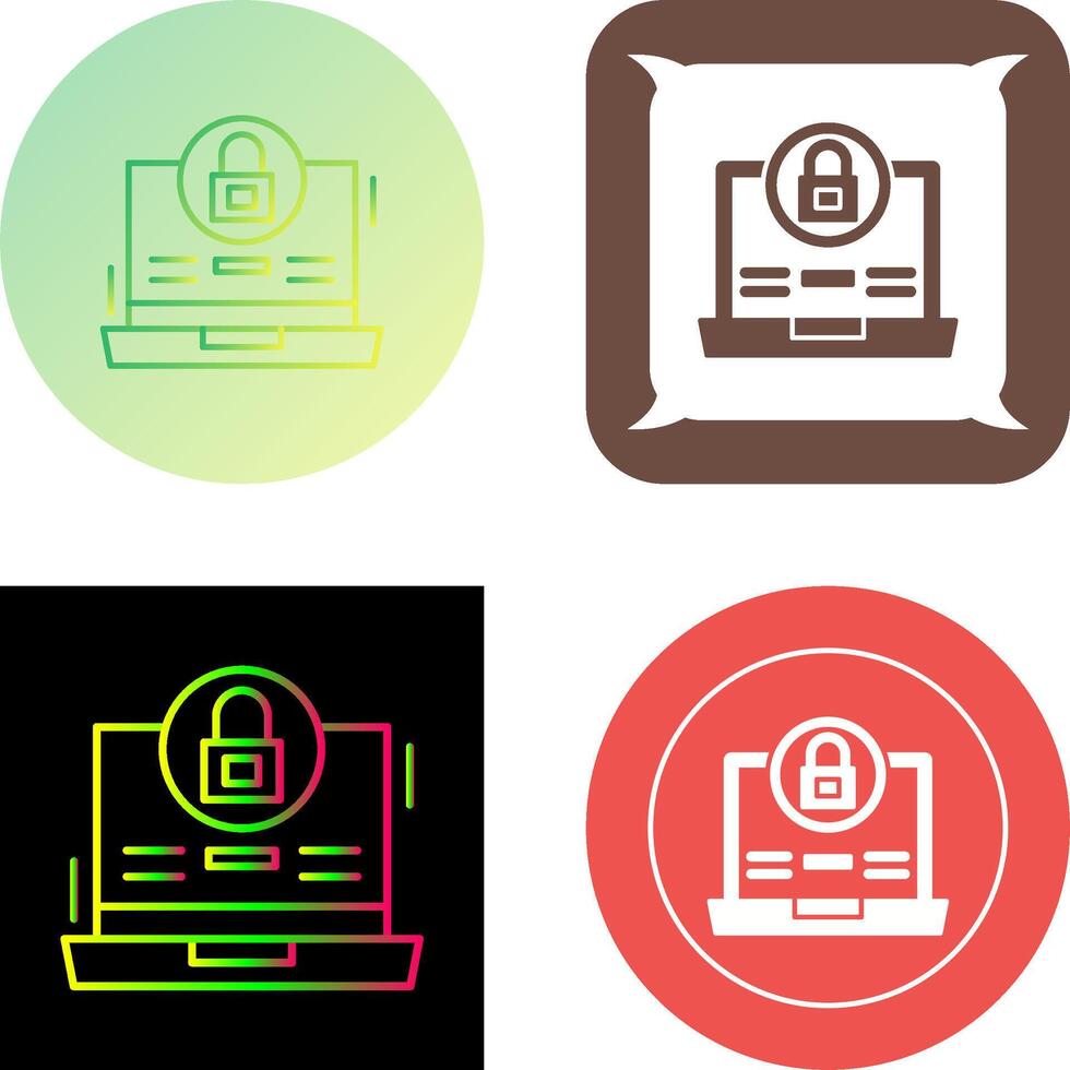 Lock Icon Design vector