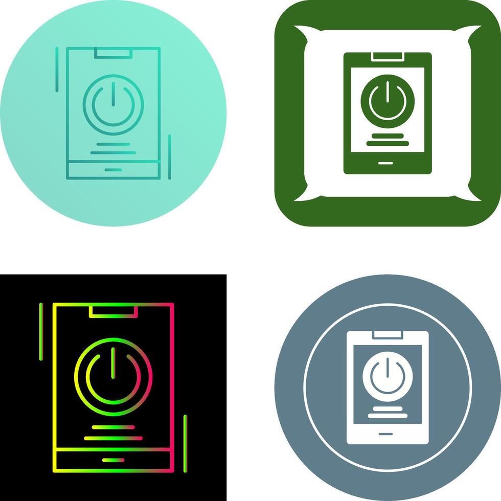 Power Icon Design vector