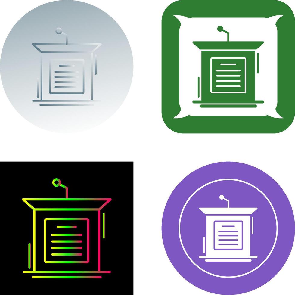 Podium Icon Design vector