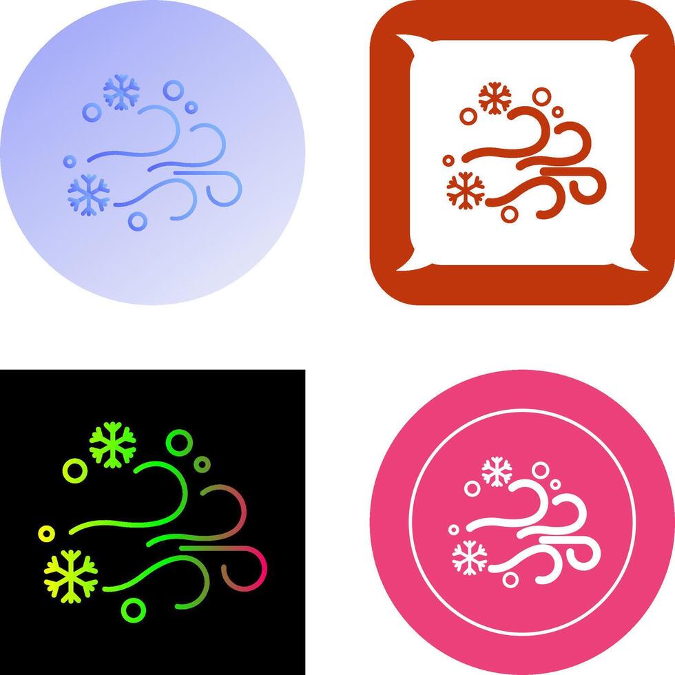 Blizzard Icon Design vector