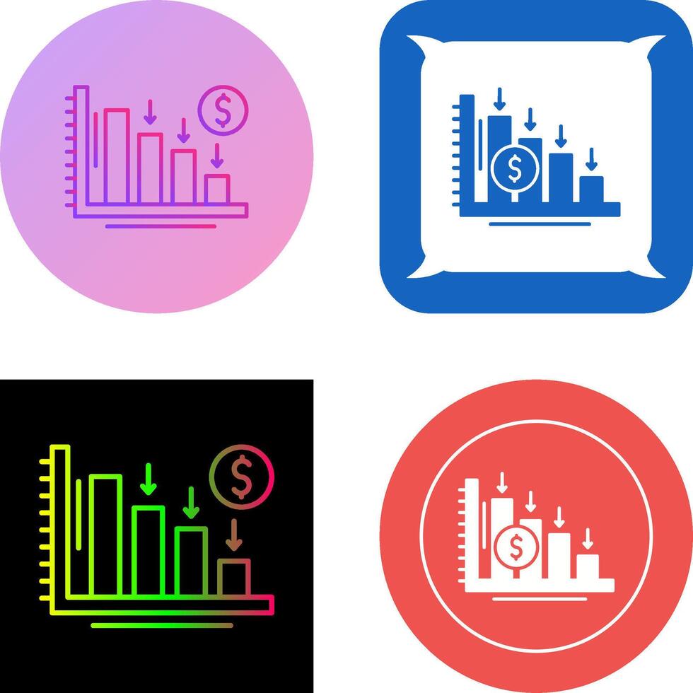 Loss Icon Design vector