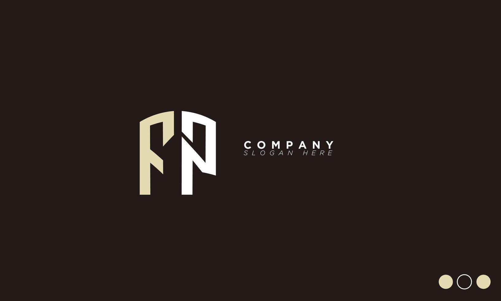 FP Alphabet letters Initials Monogram logo vector