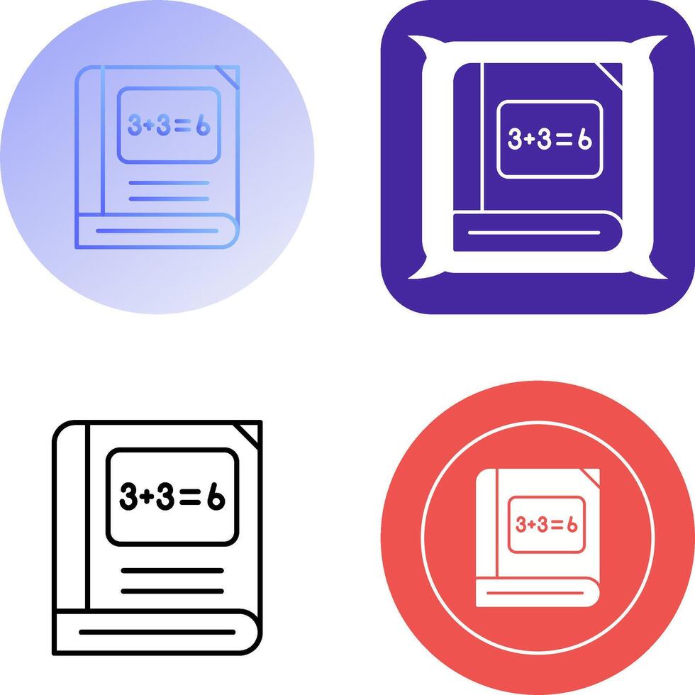 Math Icon Design vector