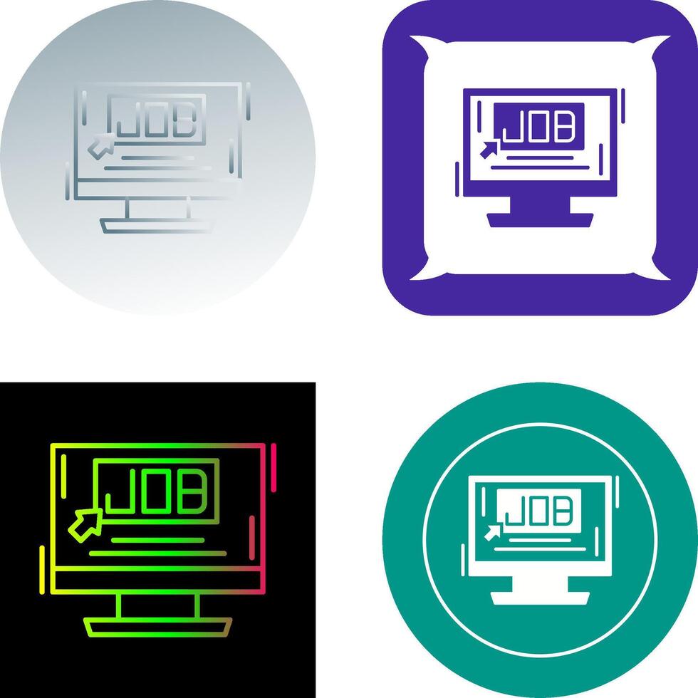 Job Icon Design vector