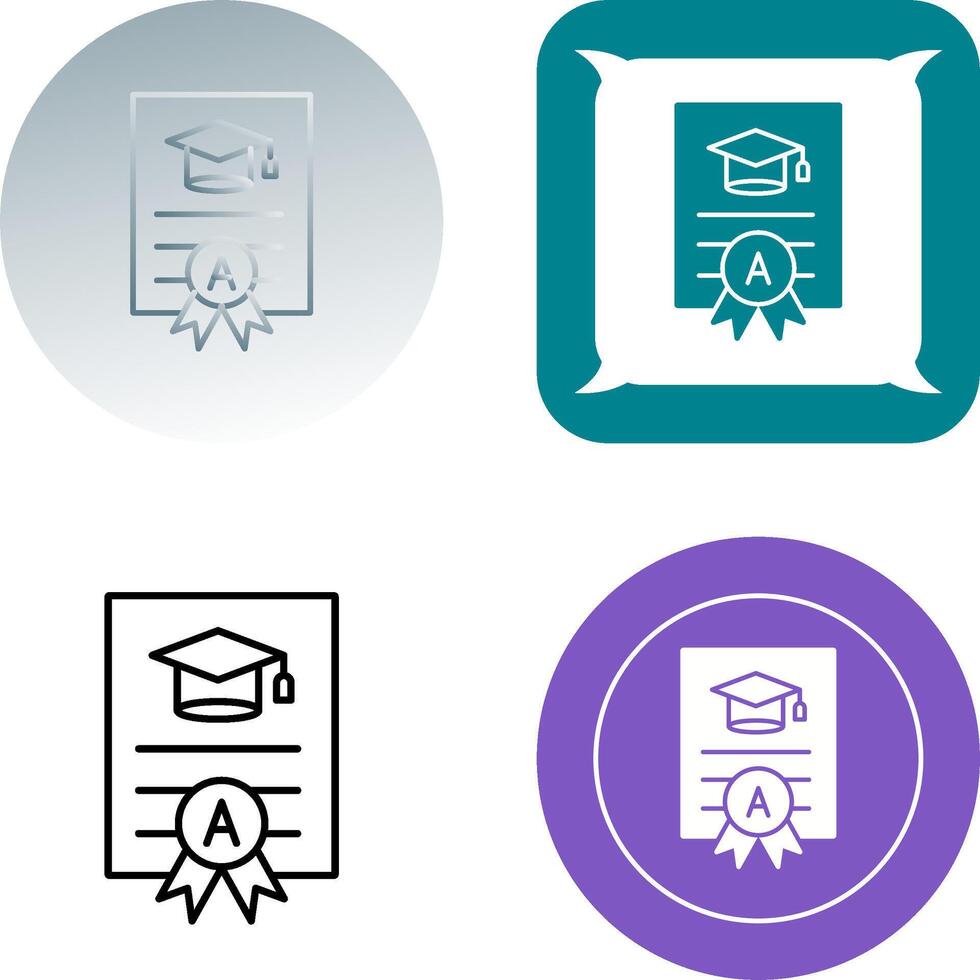 Report Card Icon Design vector