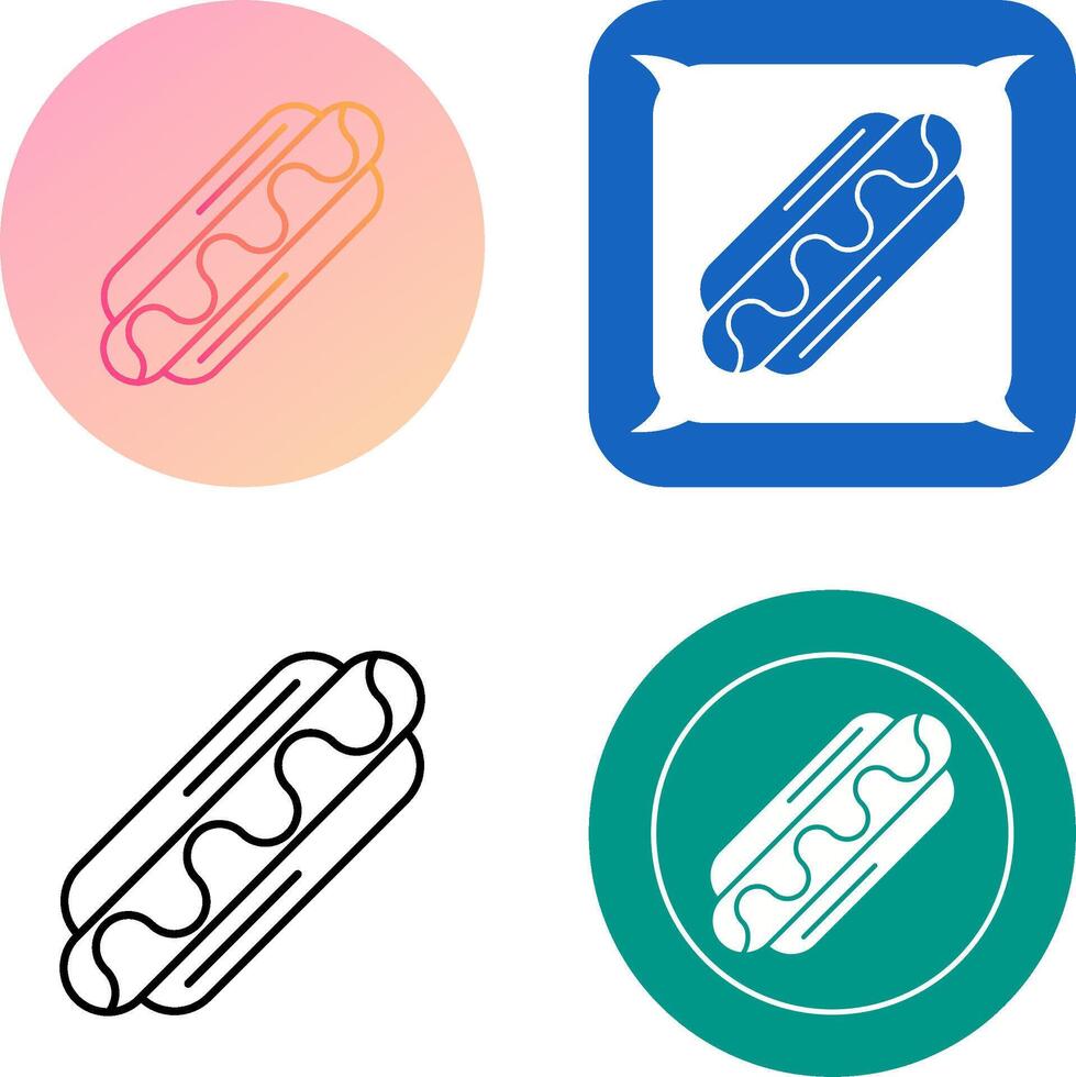 Hotdog Icon Design vector