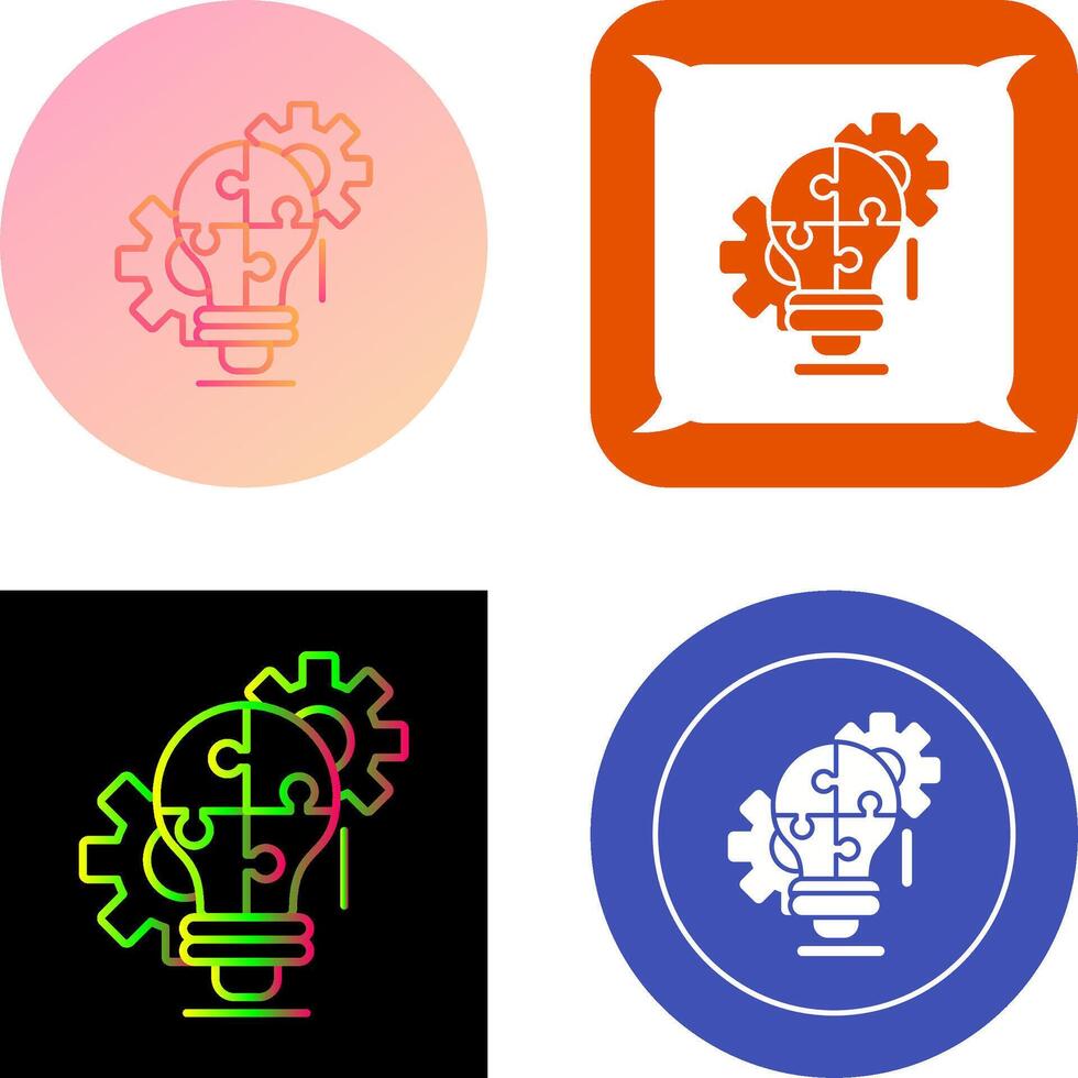 diseño de iconos de resolución de problemas vector