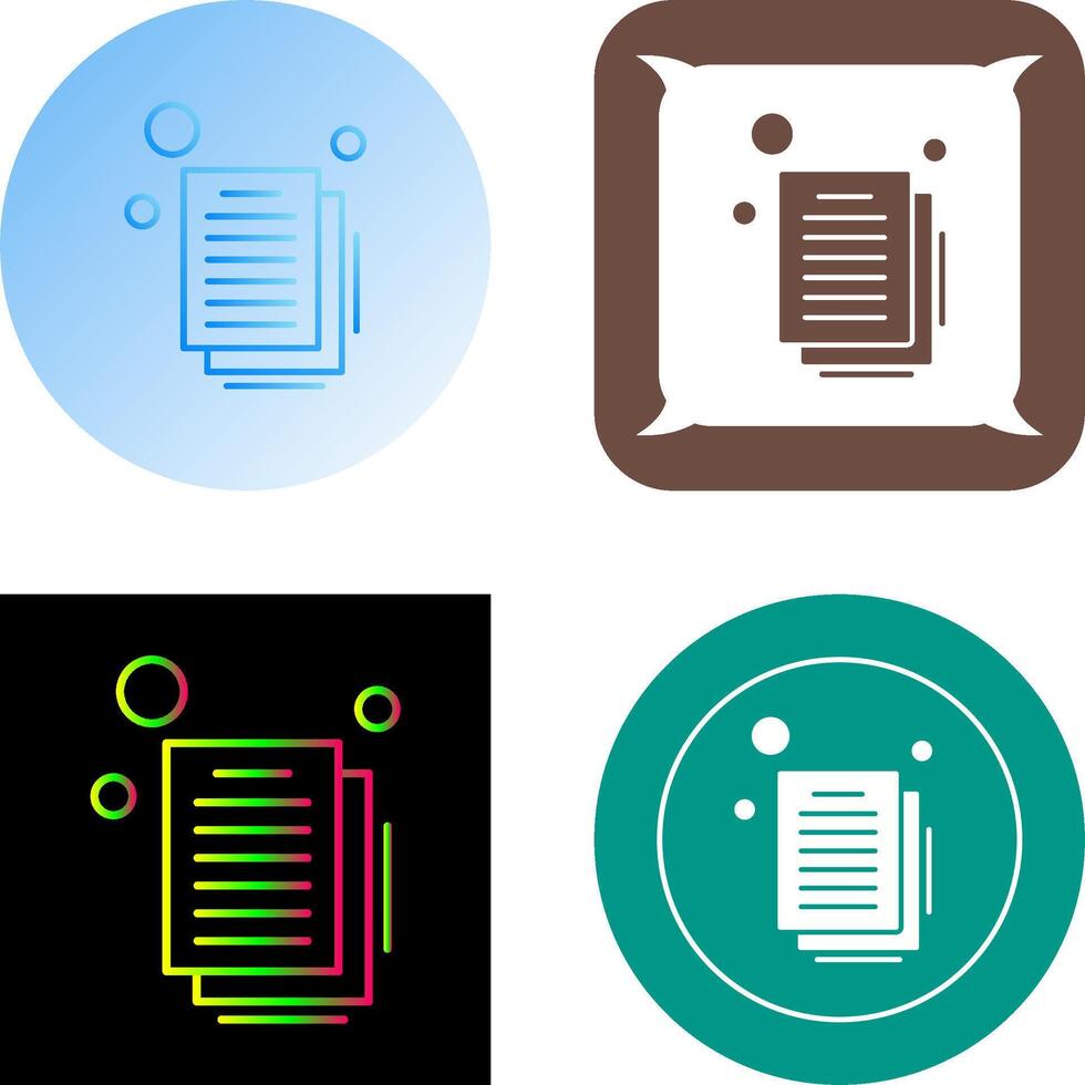 Document Icon Design vector