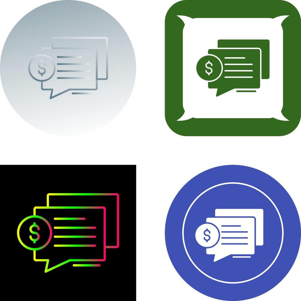 Dialog Icon Design vector