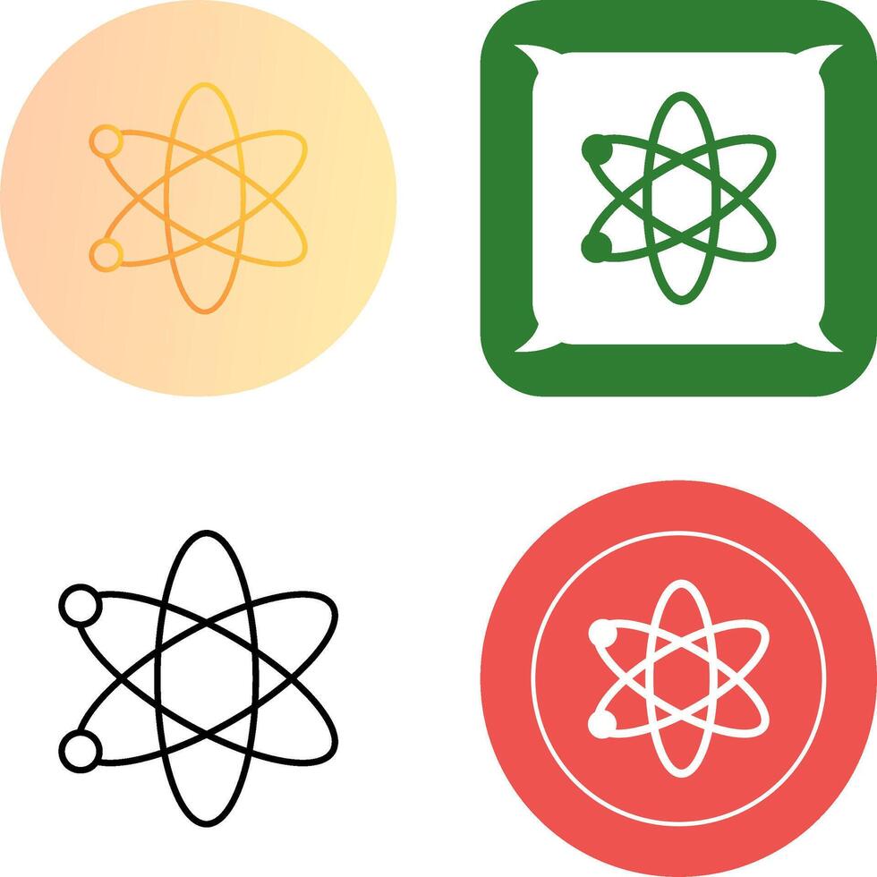 Atom Icon Design vector