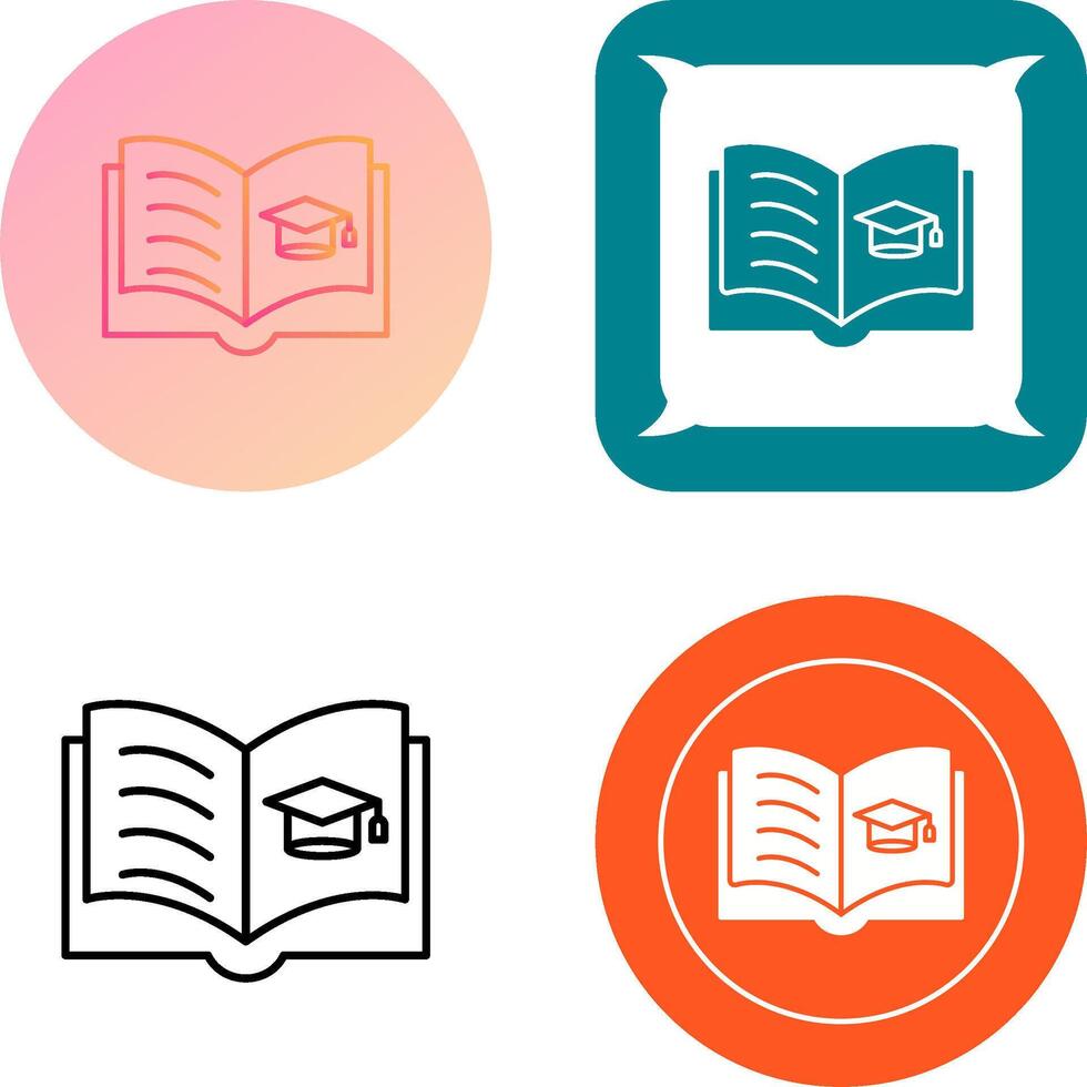 diseño de icono de libro abierto vector