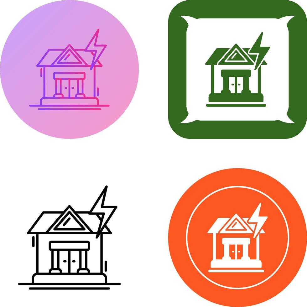 Natural Disaster Icon Design vector