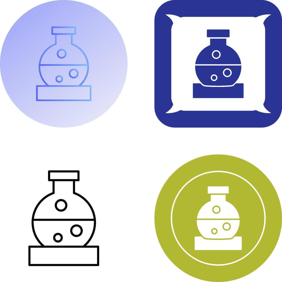 Flask Icon Design vector