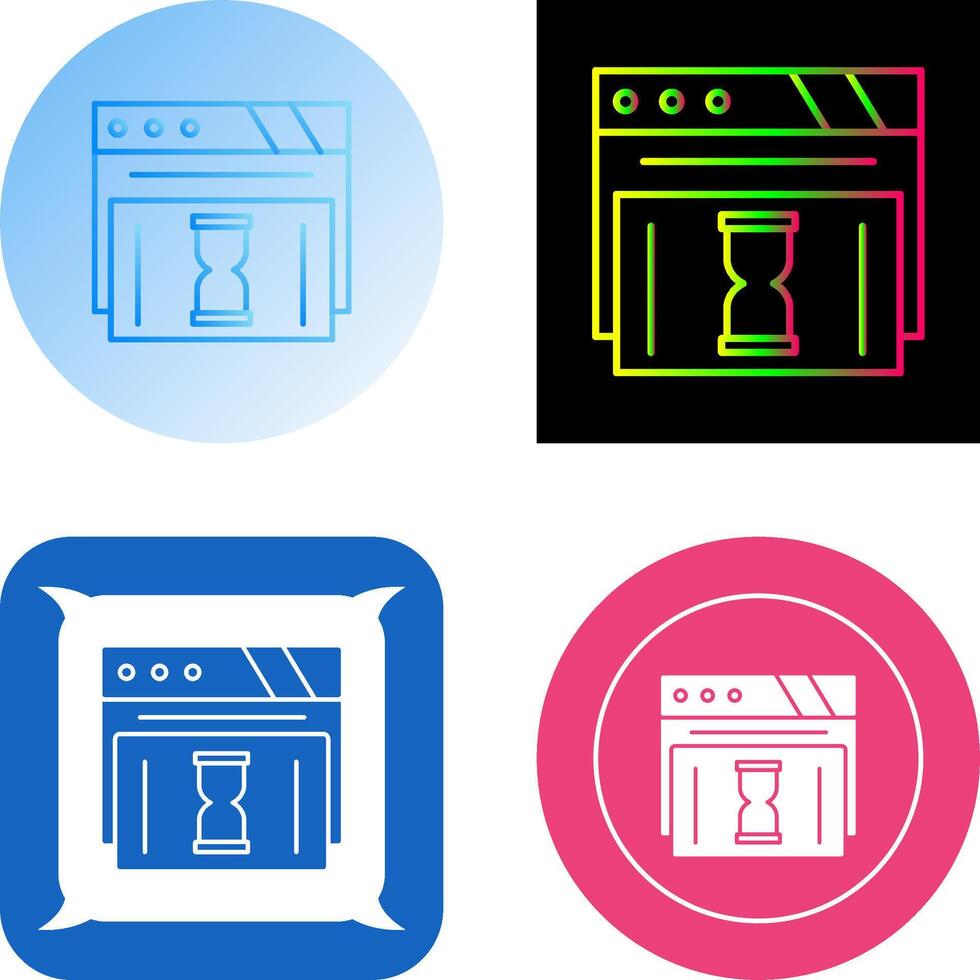 Waiting Icon Design vector