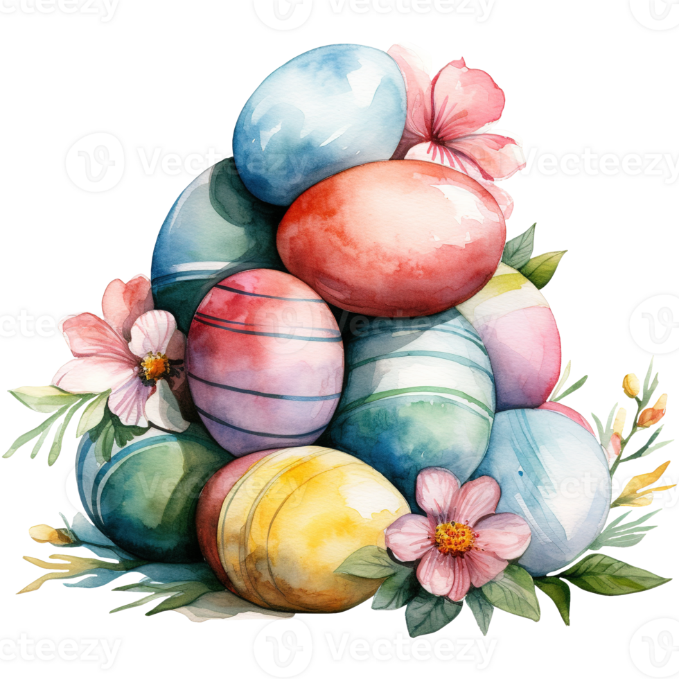 Blooming Easter Eggs png