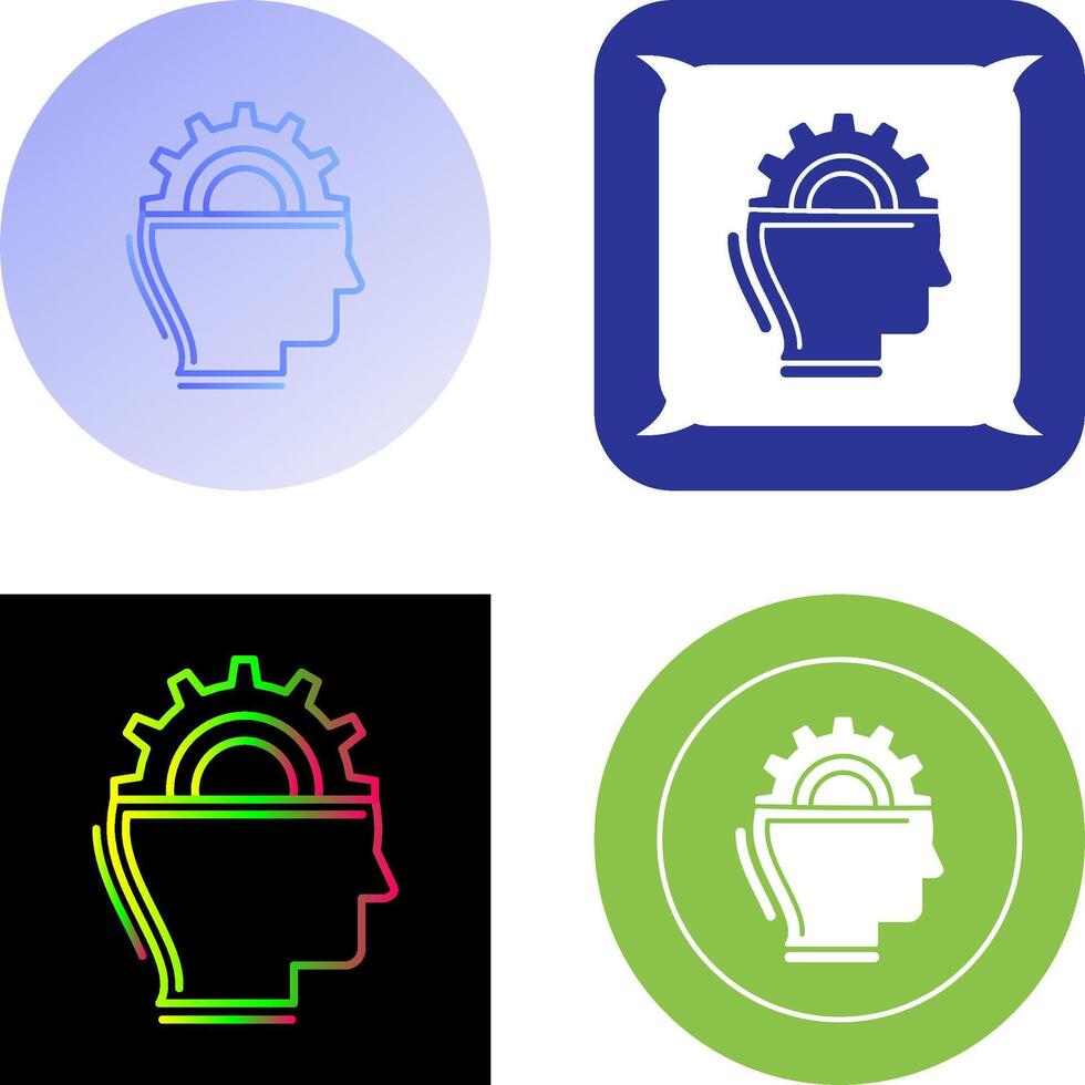 Machine Learning Icon Design vector