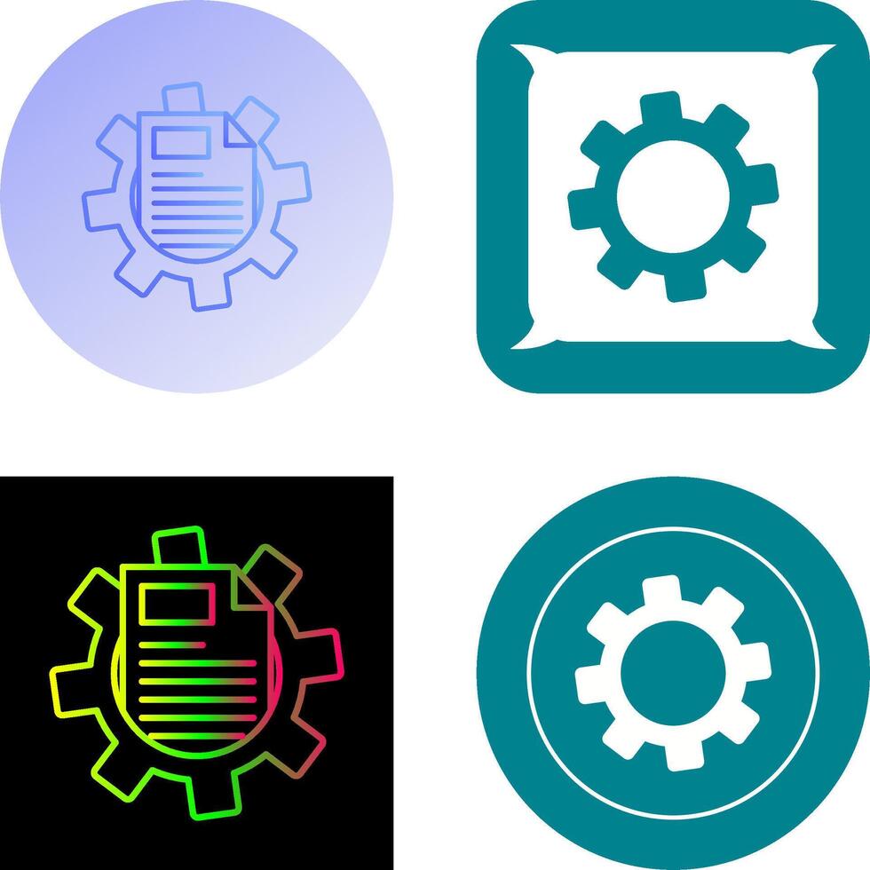 Cogwheel Icon Design vector