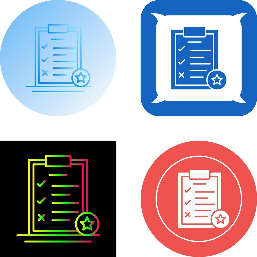 Task List Icon Design vector