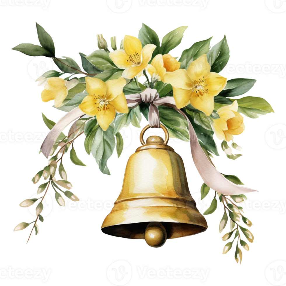 Blooming Yellow Bell Flowers png