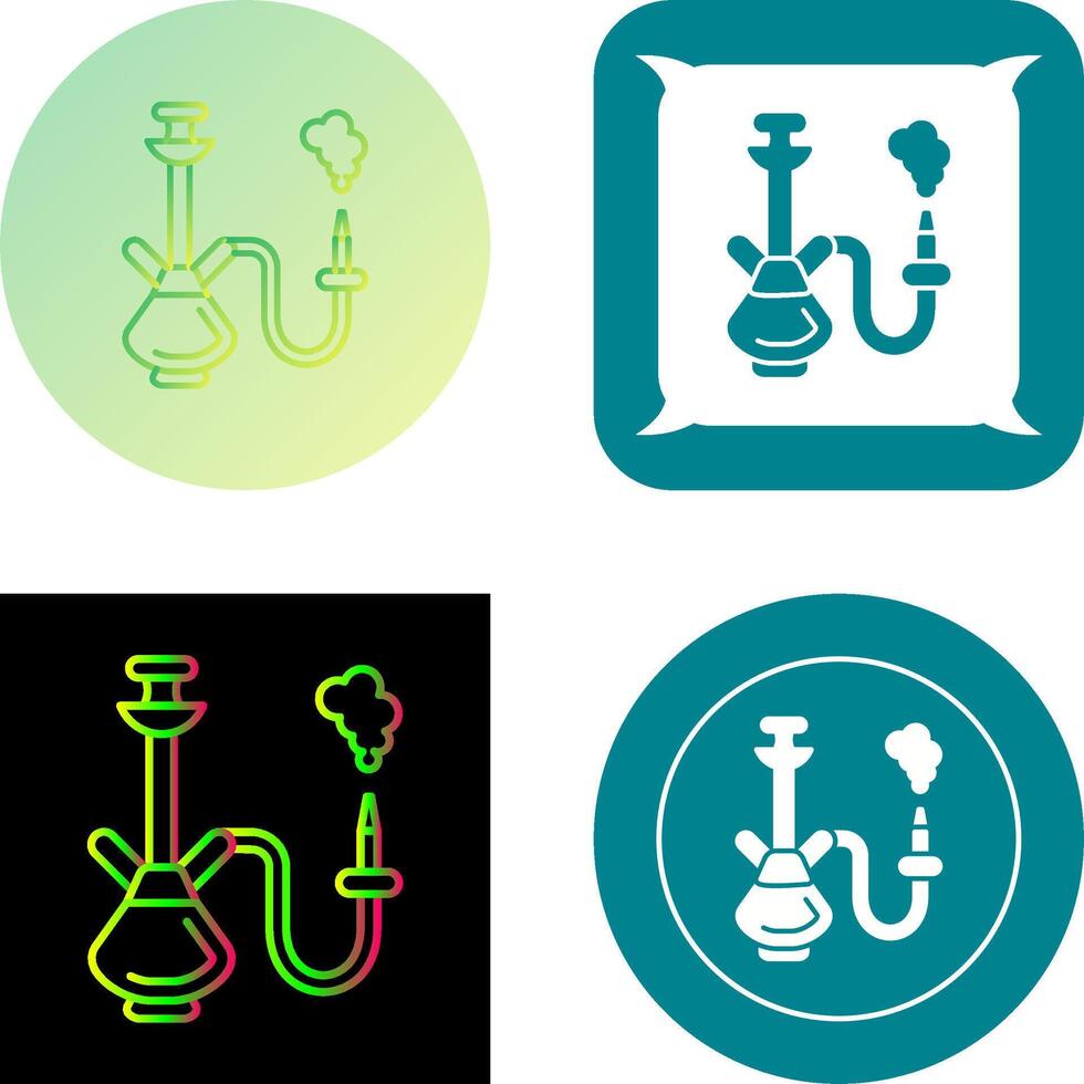 Hookah Icon Design vector
