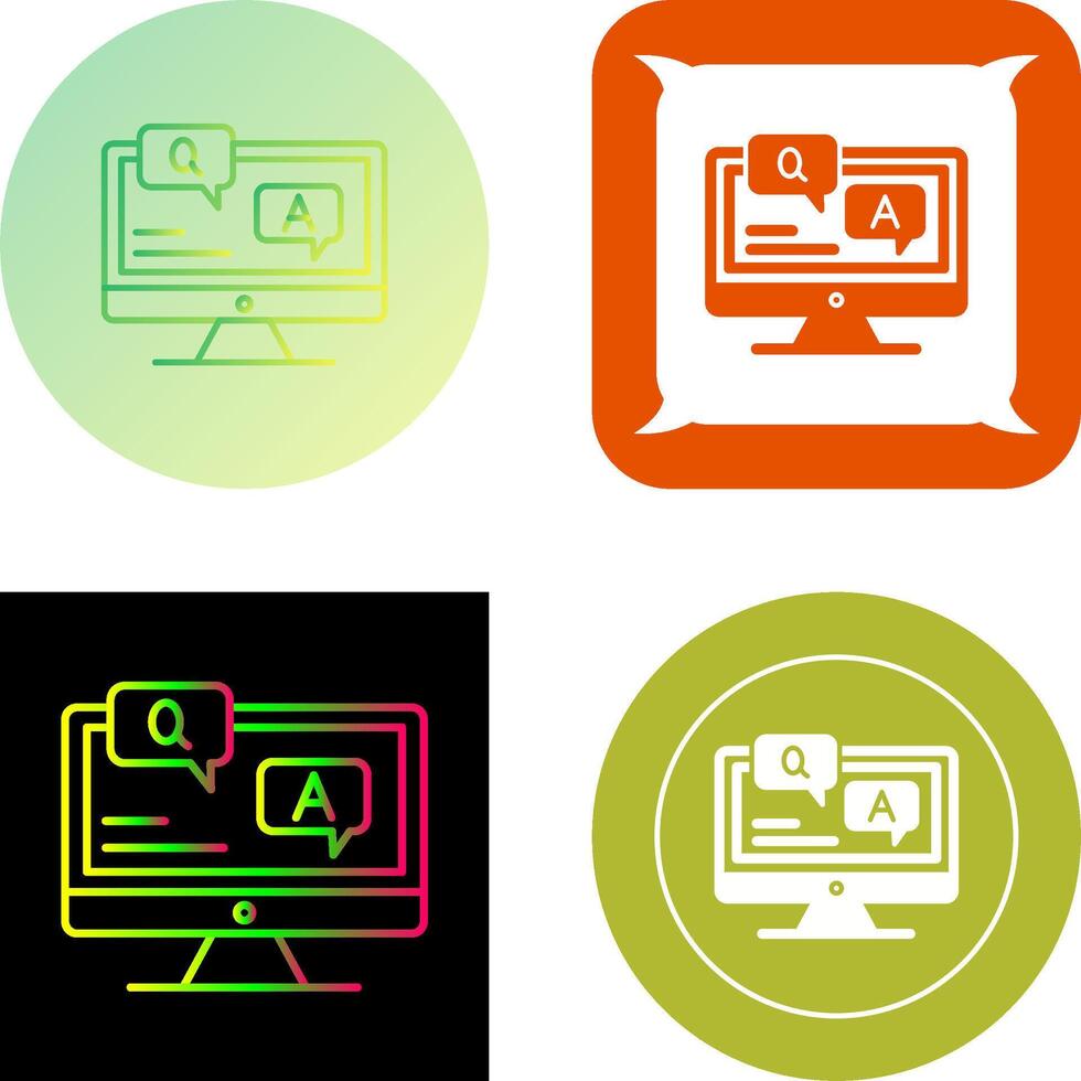 Faq Icon Design vector