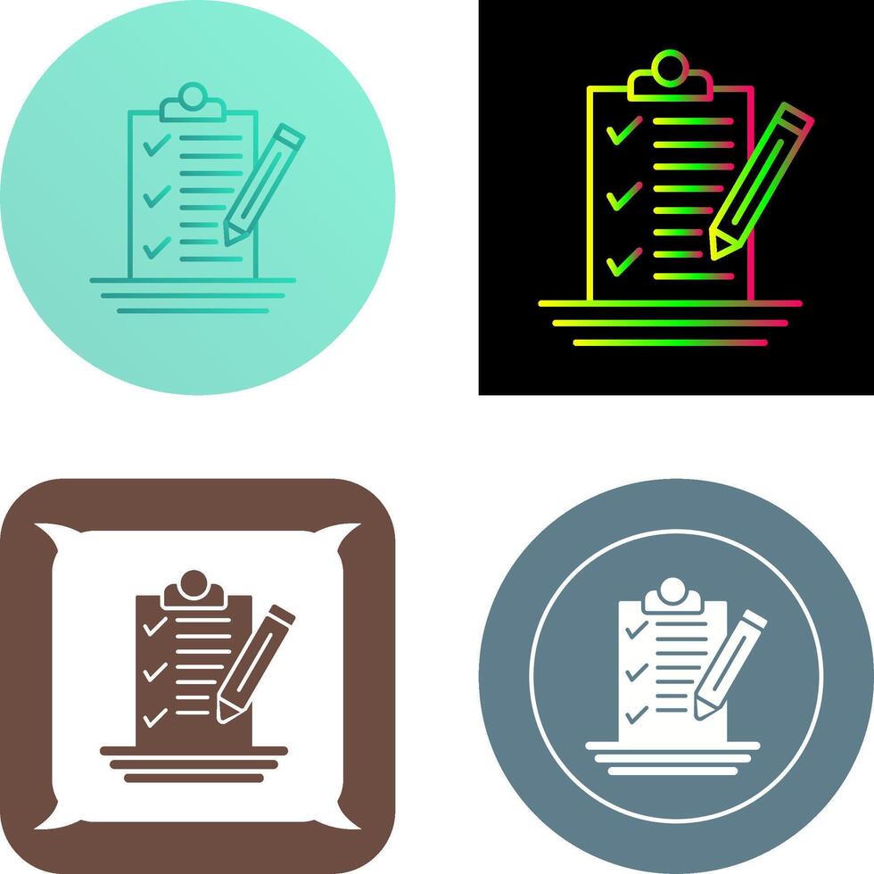 Check List Icon Design vector