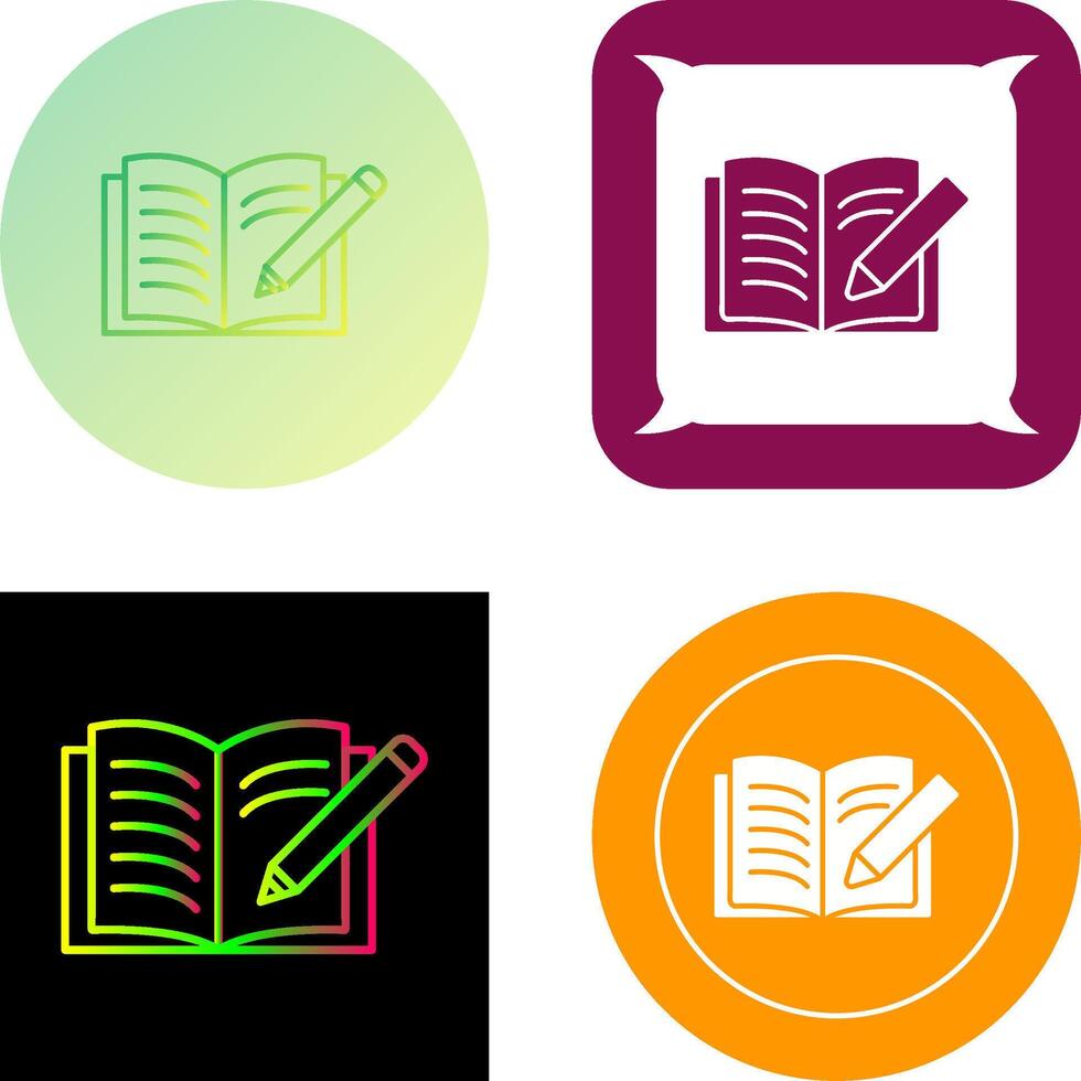 Write Icon Design vector