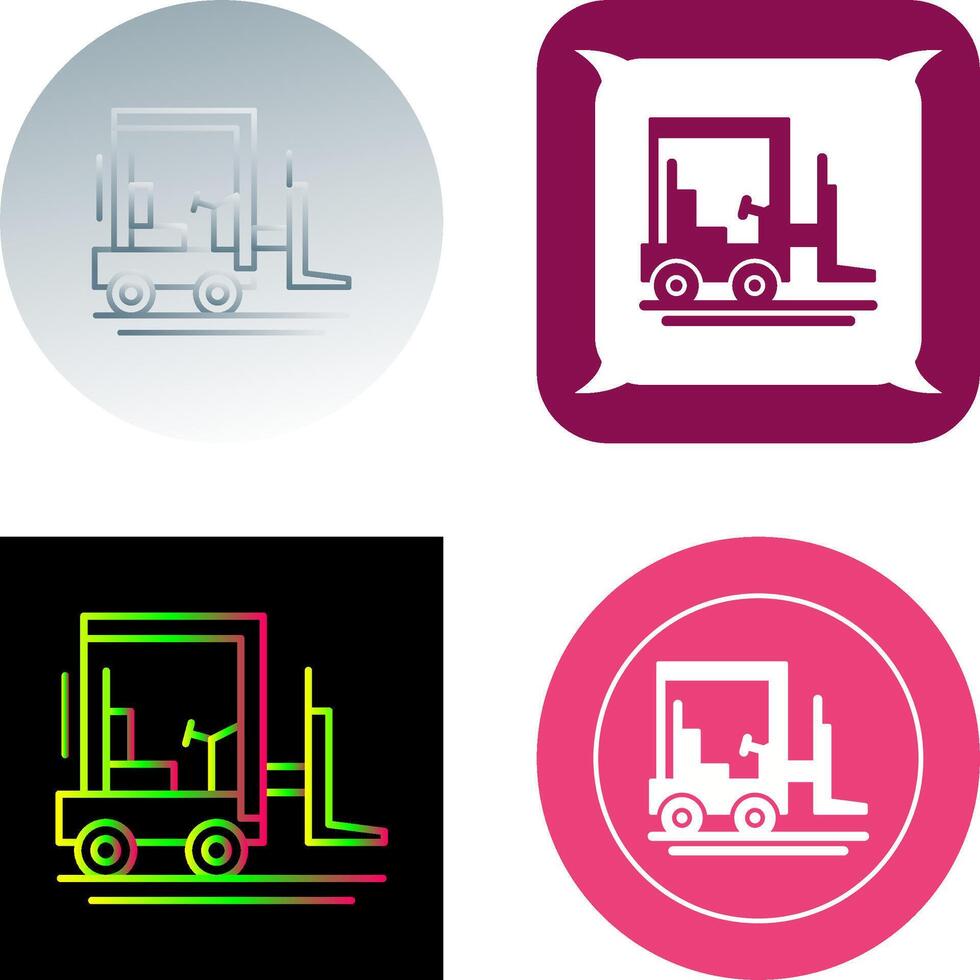 Forklift Icon Design vector