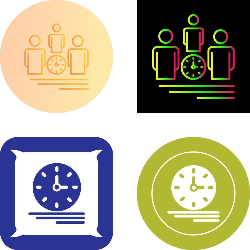 Team Management Icon Design vector