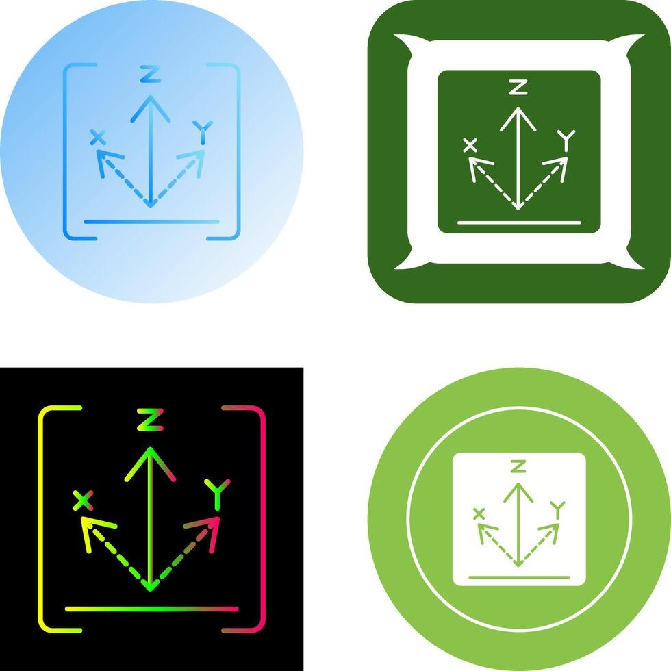 Axis Icon Design vector