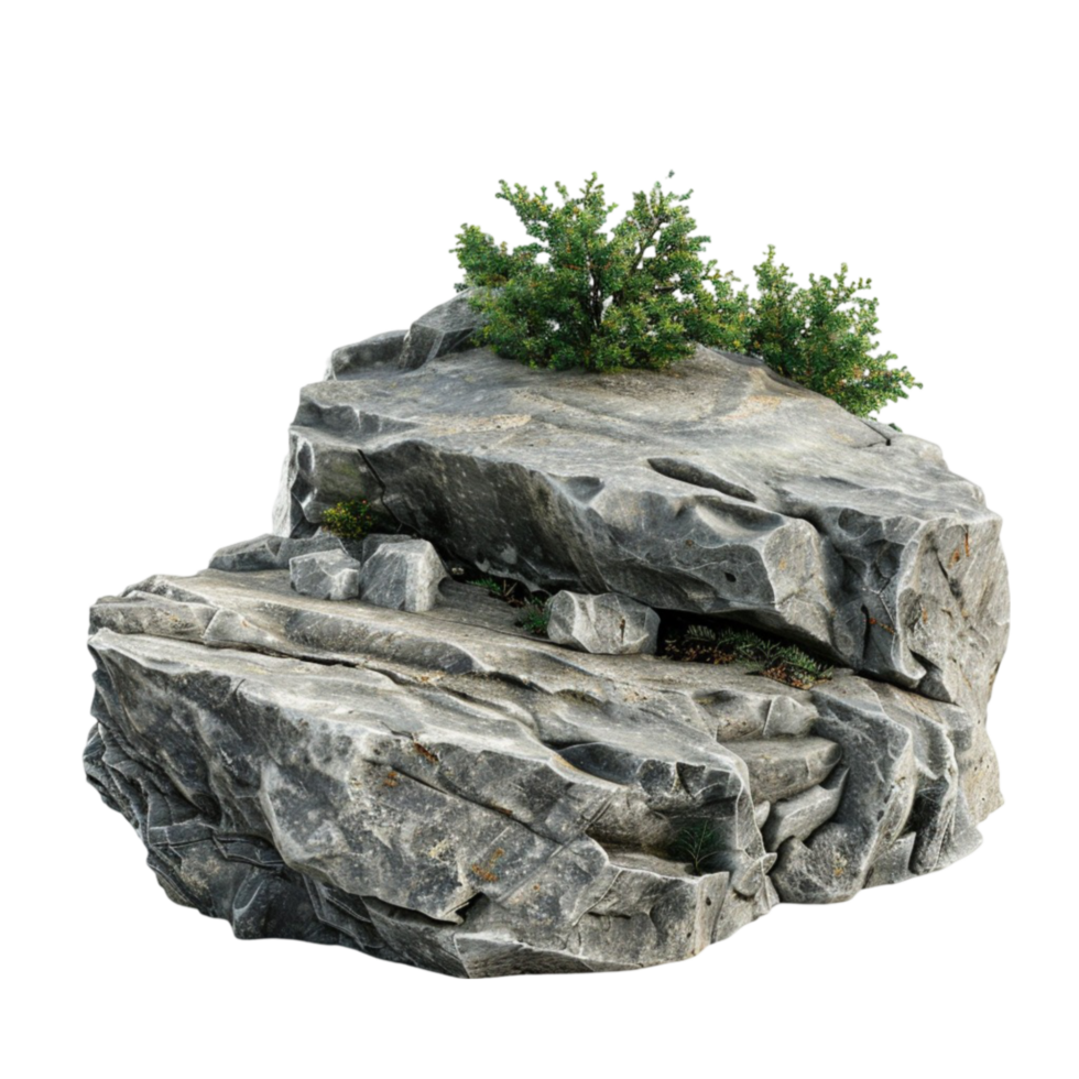 Rock isolated cut out rock , mountain range. png