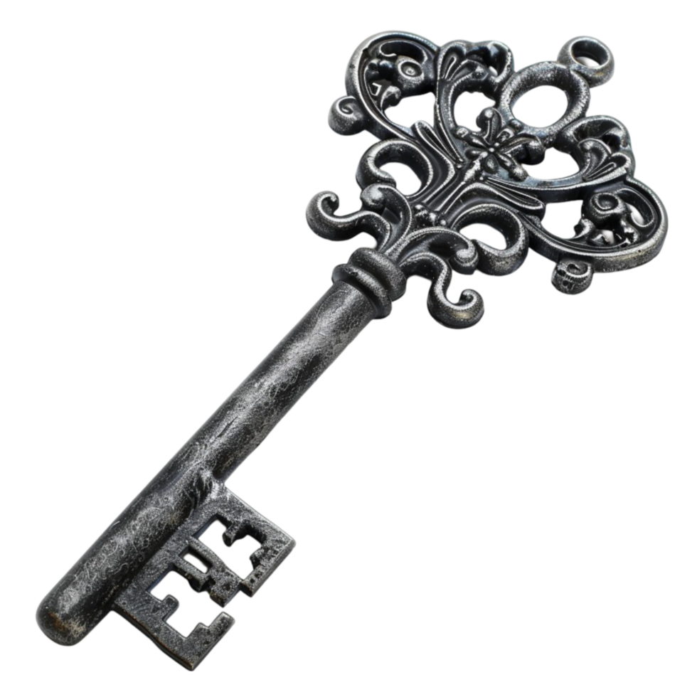 Art of Old-Style Oval Keys Elegant Entrances png