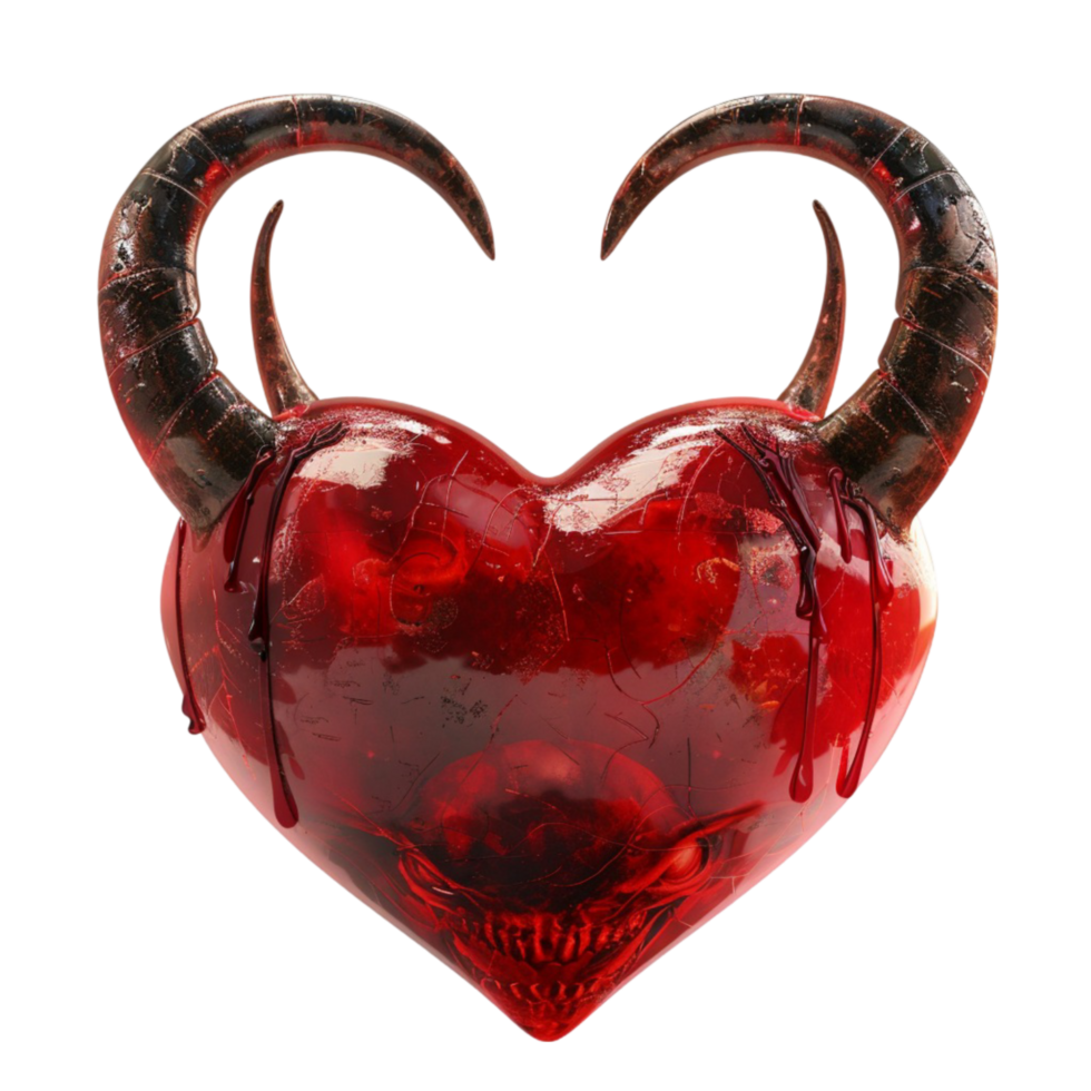 Devil heart fateful illustration ghost heart. png