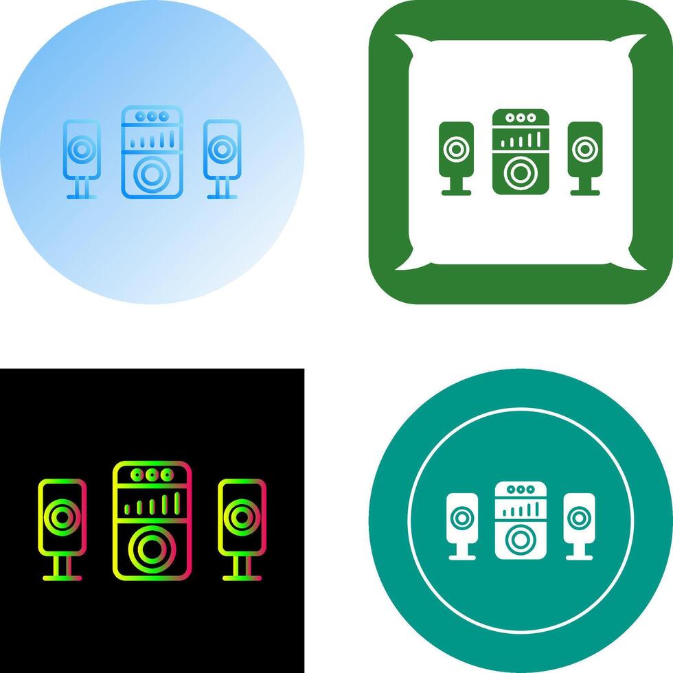 Sound System Icon Design vector