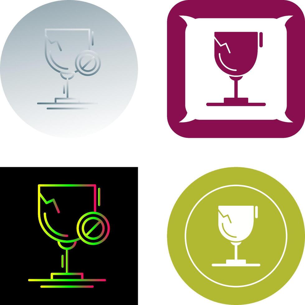 Glass Icon Design vector