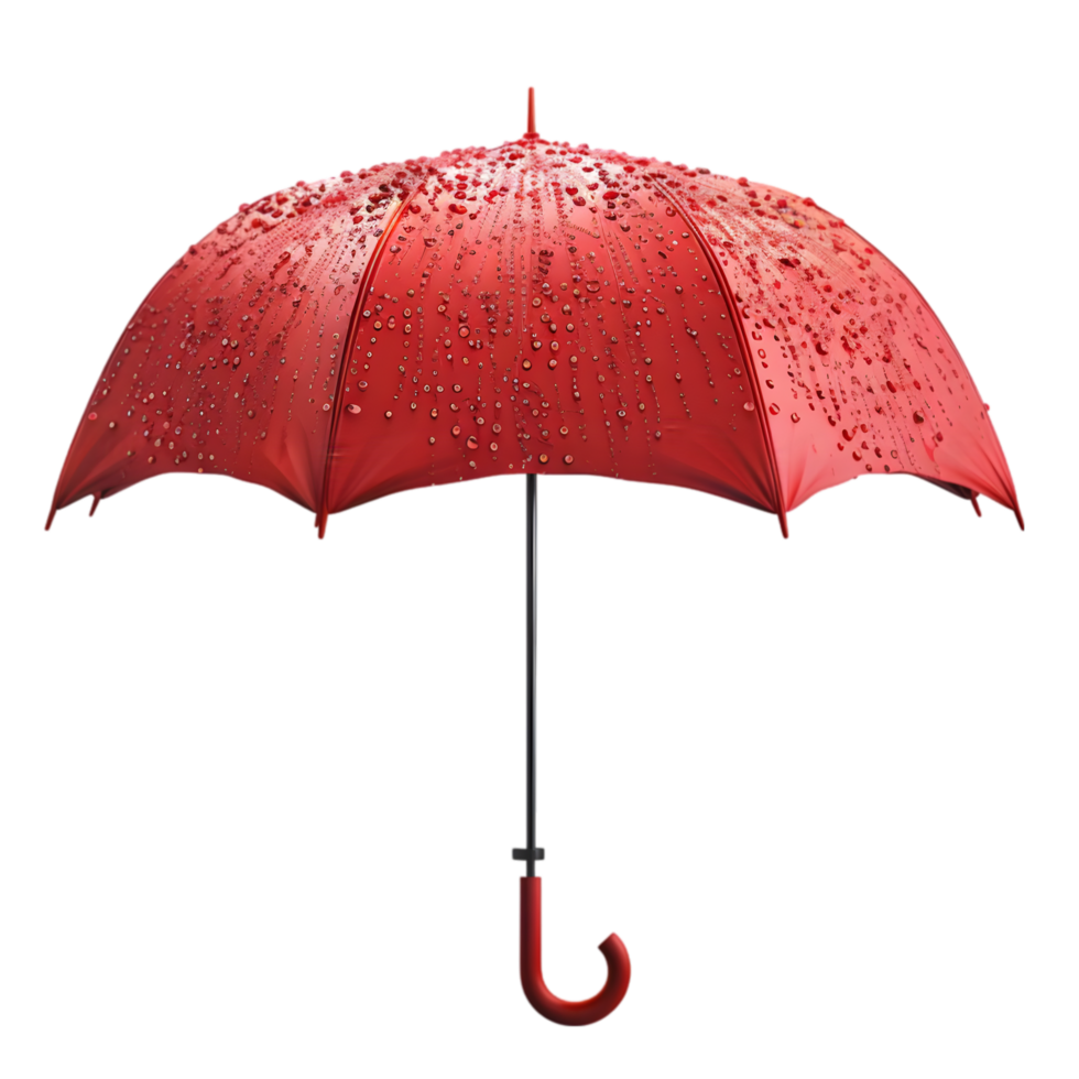 Open Red Couple Umbrella. png