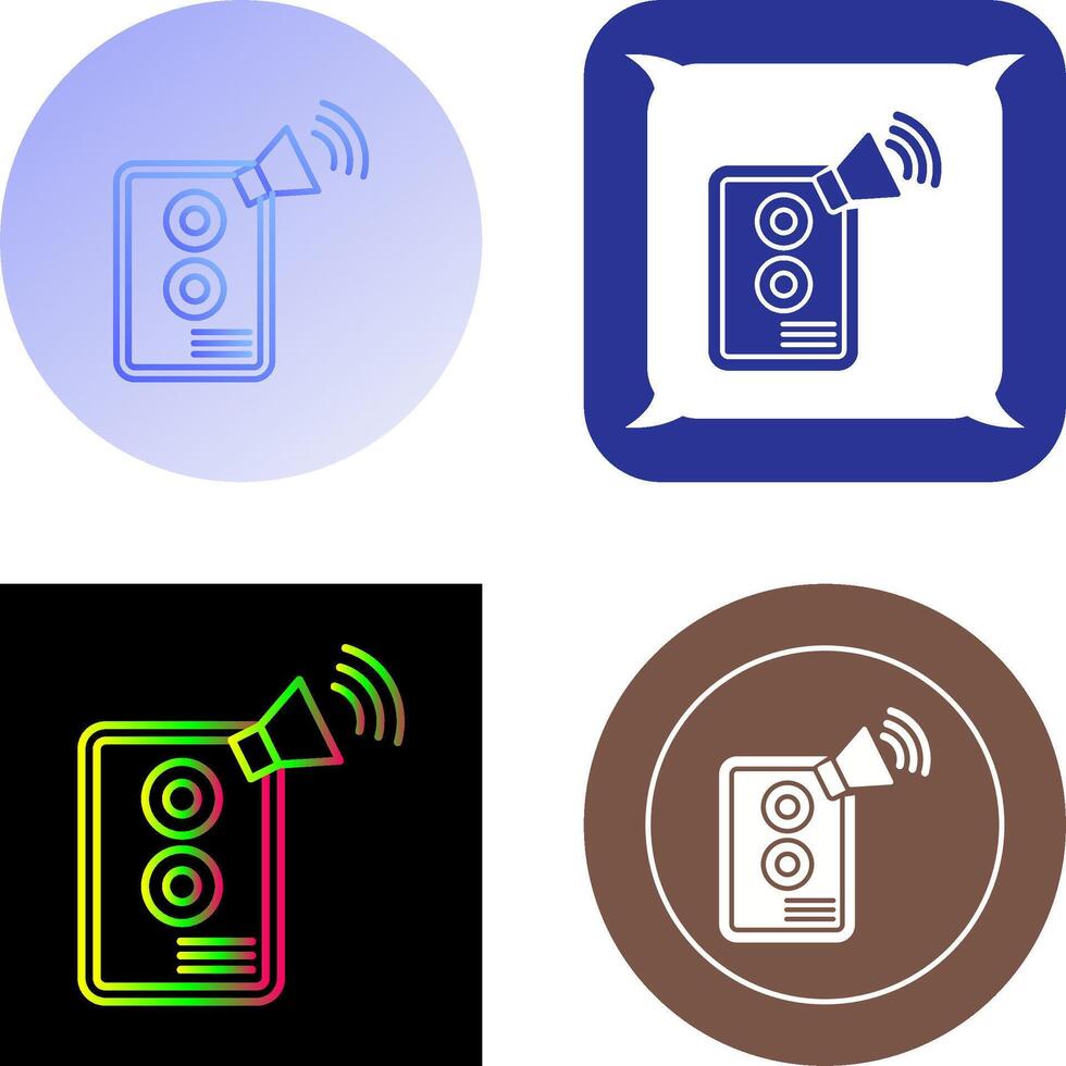 diseño de icono de altavoz vector