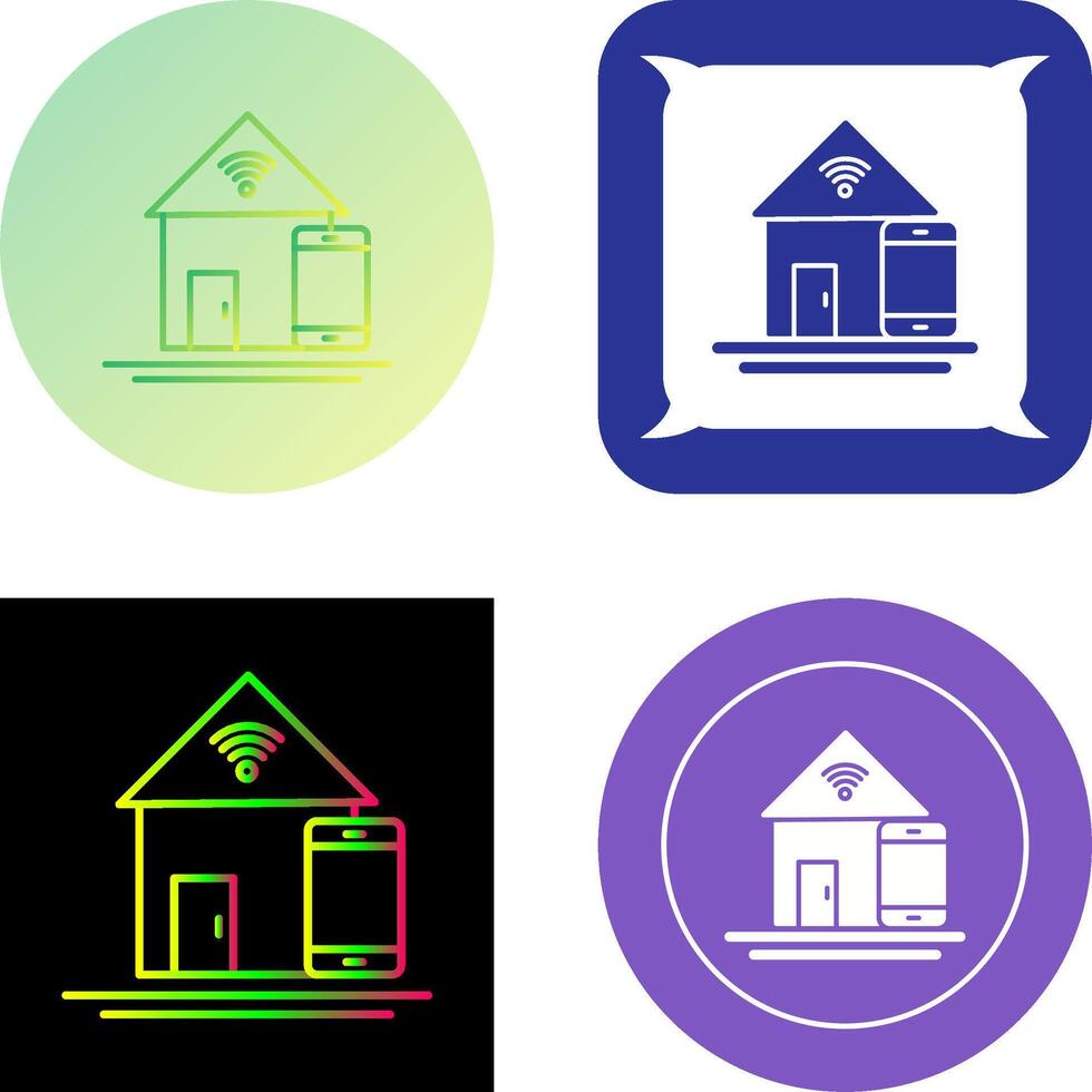 Home Automation Icon Design vector