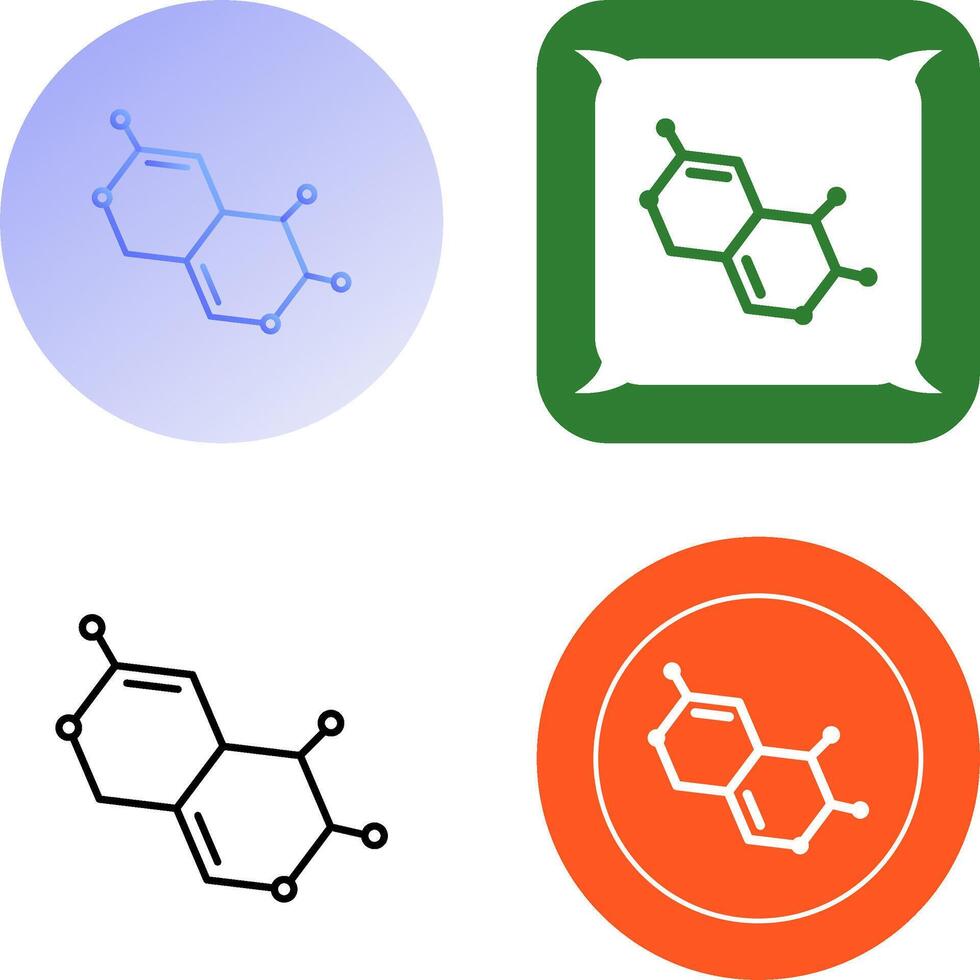 Molecule Icon Design vector