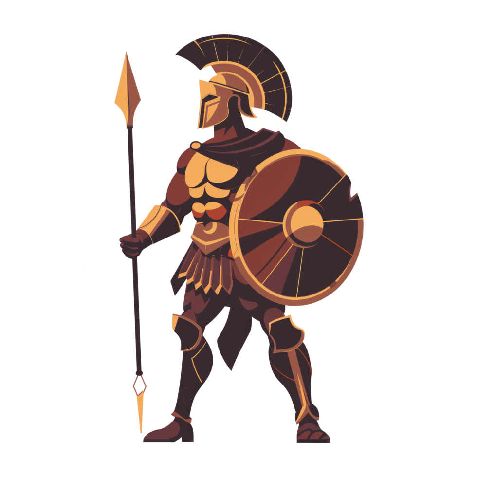 Roman soldier cartoon illustration png