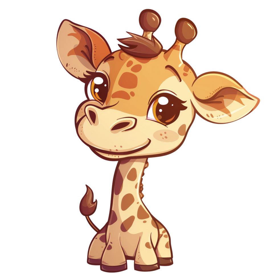 süß Giraffe Karikatur Illustration png