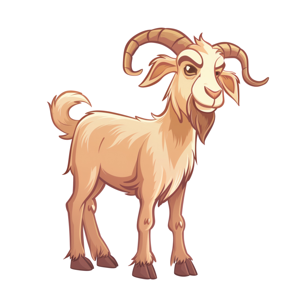 Goat cartoon character illustration png