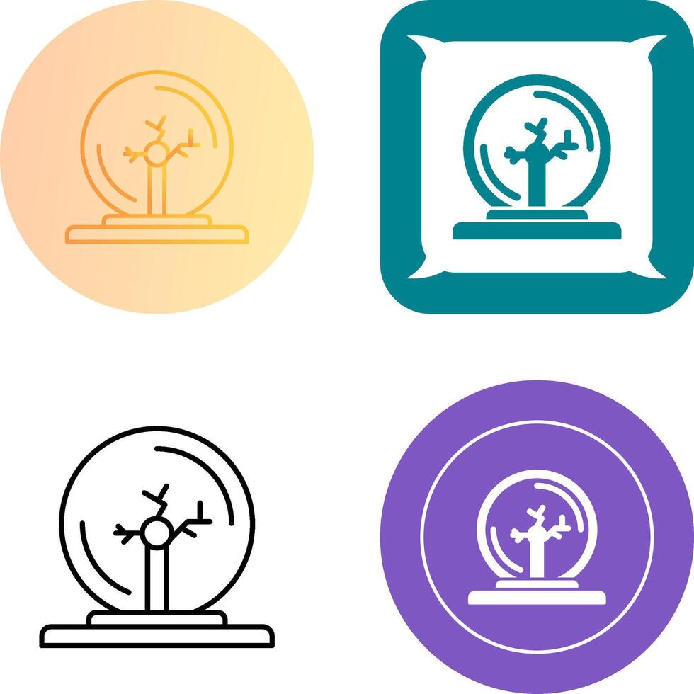 Plasma Ball Icon Design vector