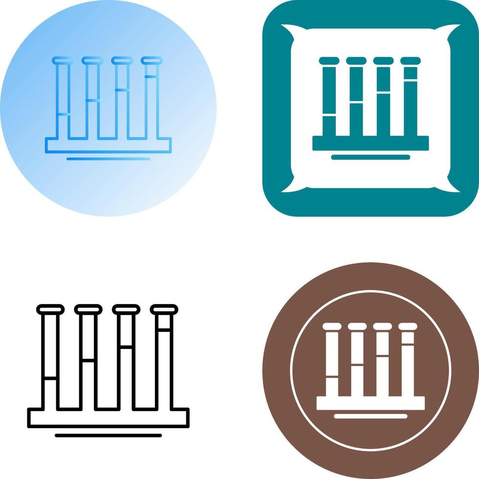 Communicating Vessels Icon Design vector
