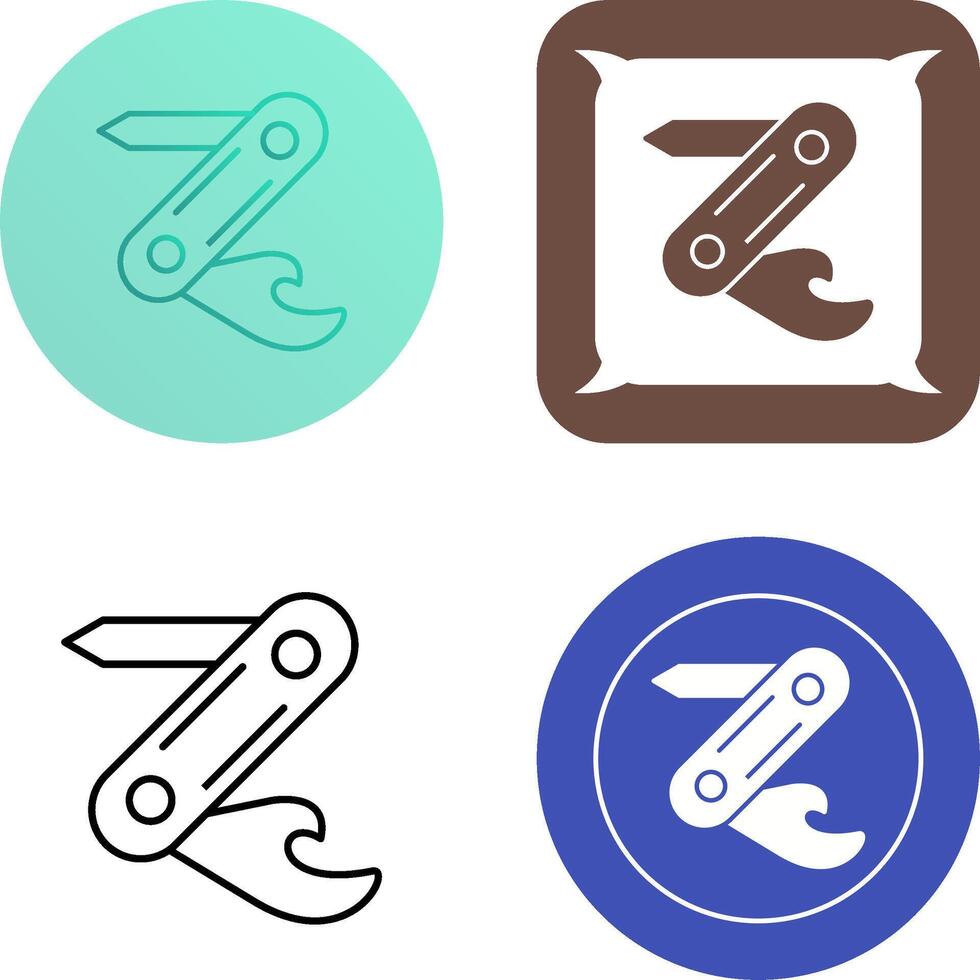 Swiss Army Knife Icon Design vector