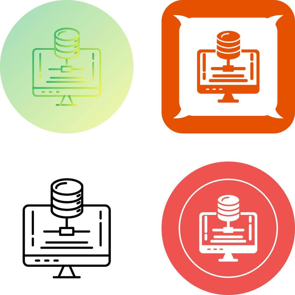 Server Icon Design vector