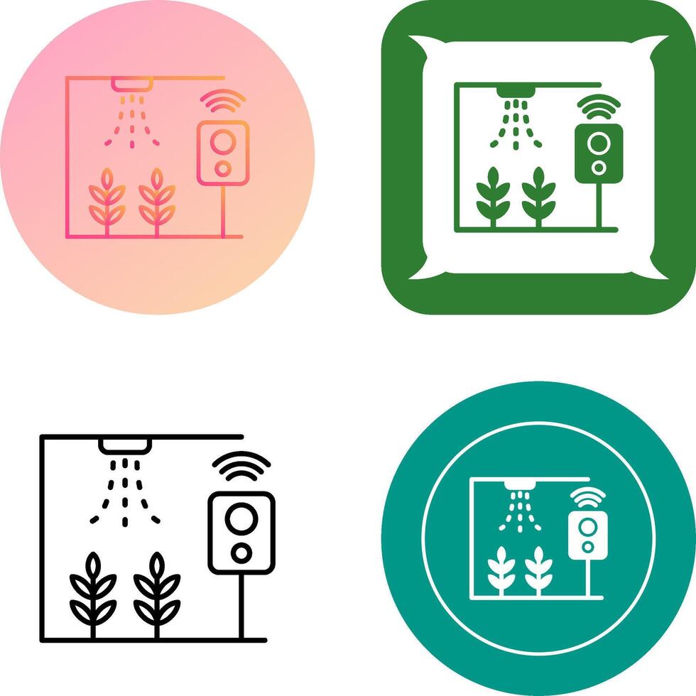 Smart Farm Icon Design vector