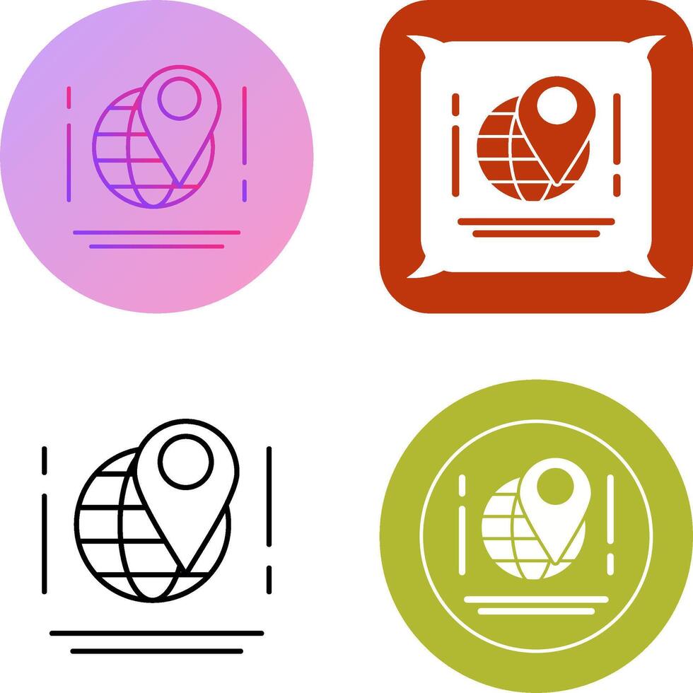 Map Icon Design vector