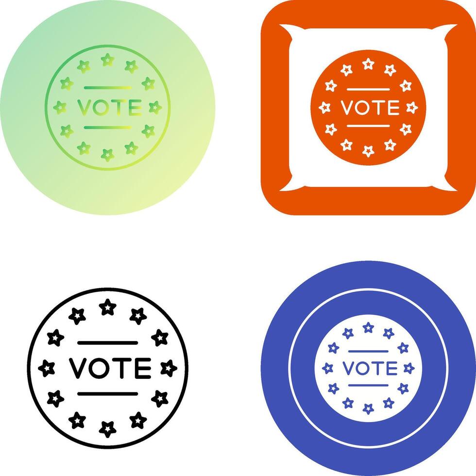Vote Icon Design vector