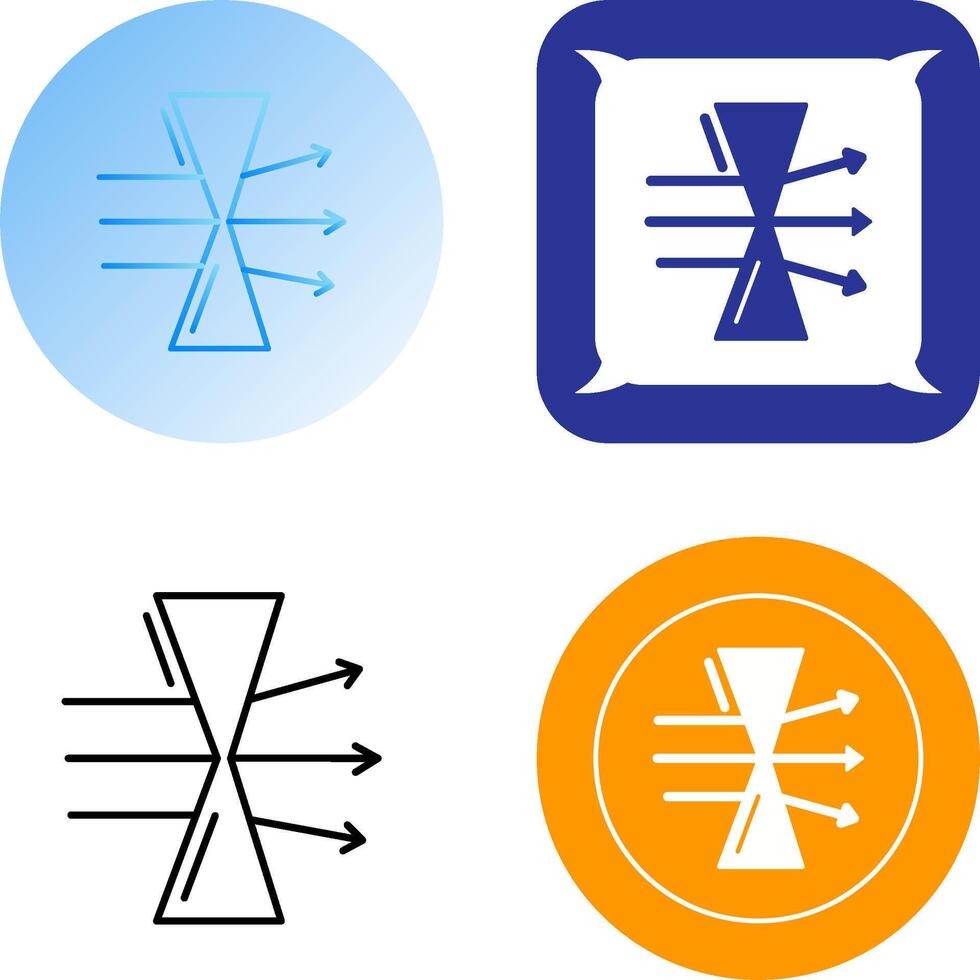 Dispersion Icon Design vector